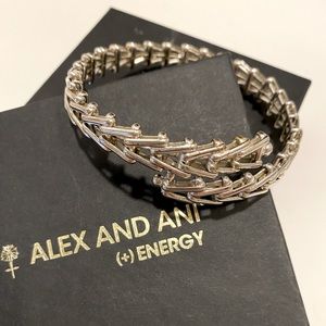 Alex & Ani silver linked wrap bracelet